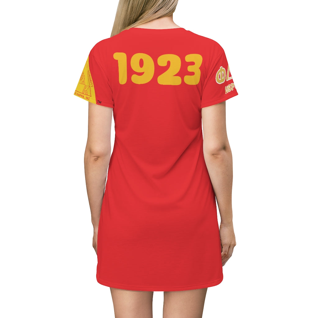 All Over Print T-Shirt Dress