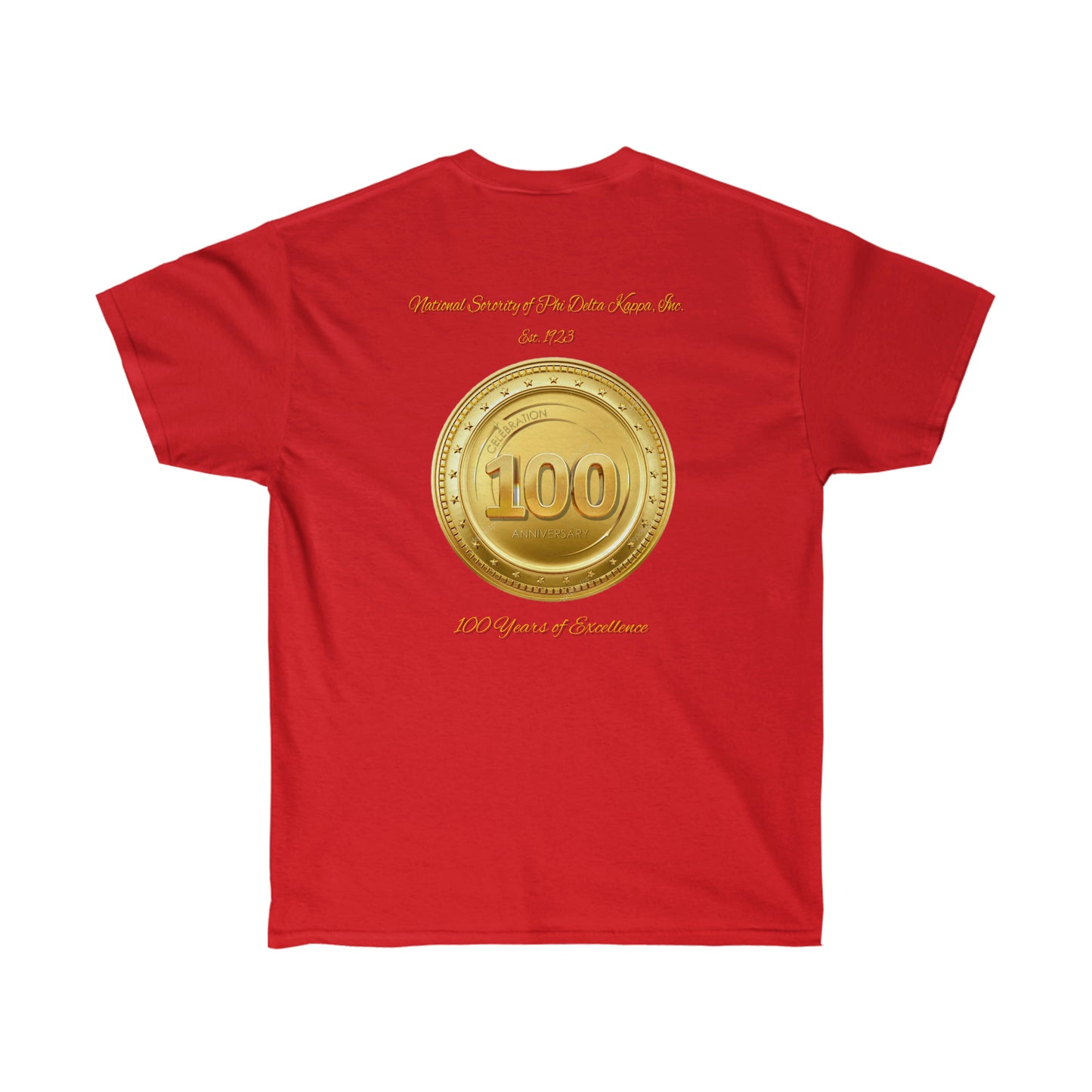 Classic Unisex Ultra Cotton Tee (100th Anniversary Edition) No Sleeve Graphics