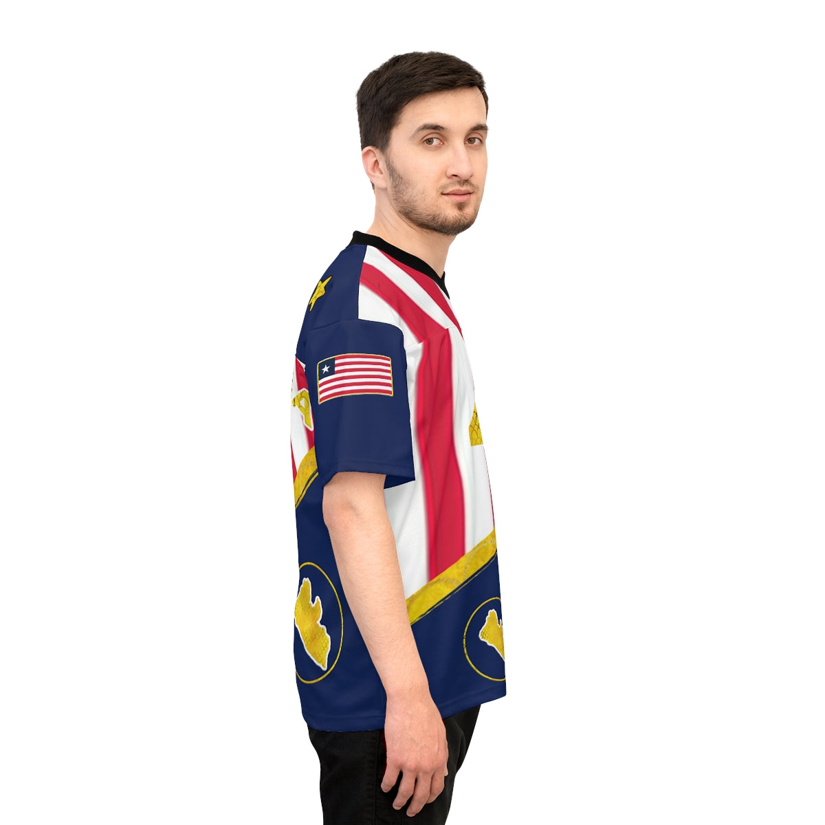 Liberia Unisex Football Jersey (AOP)