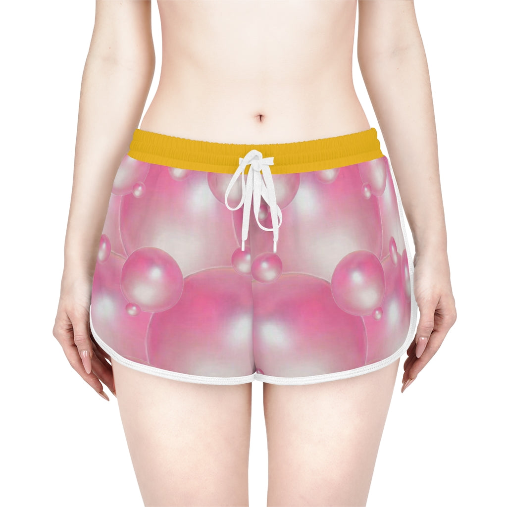 Bubbles Women's Relaxed Shorts (AOP)