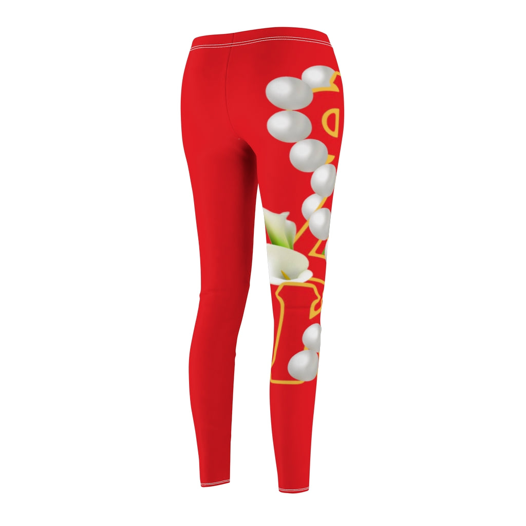 Women's  Casual Leggings Red