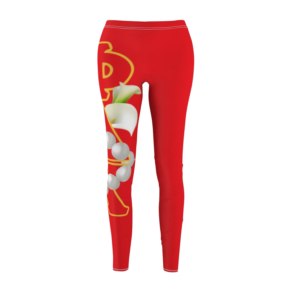 Women's  Casual Leggings Red