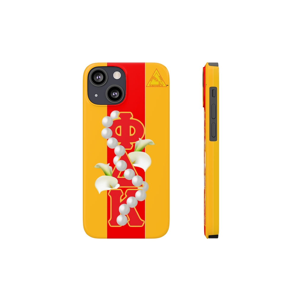 Barely There Phone Cases Red and Gold 2