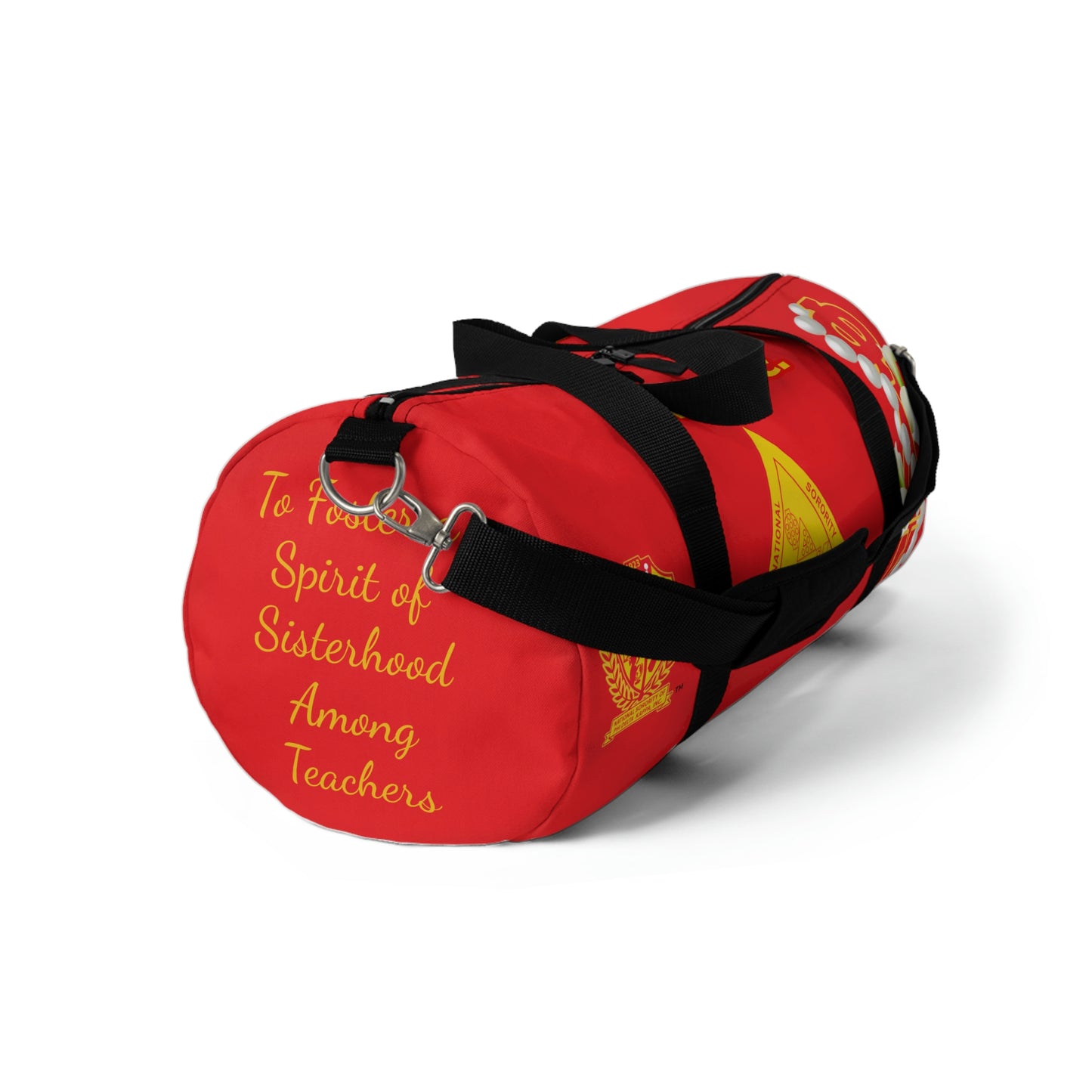 Classic Duffel Bag Red 2 (Can be personalized)