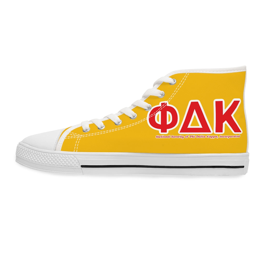 Women's High Top Classic Sneakers (Yellow)