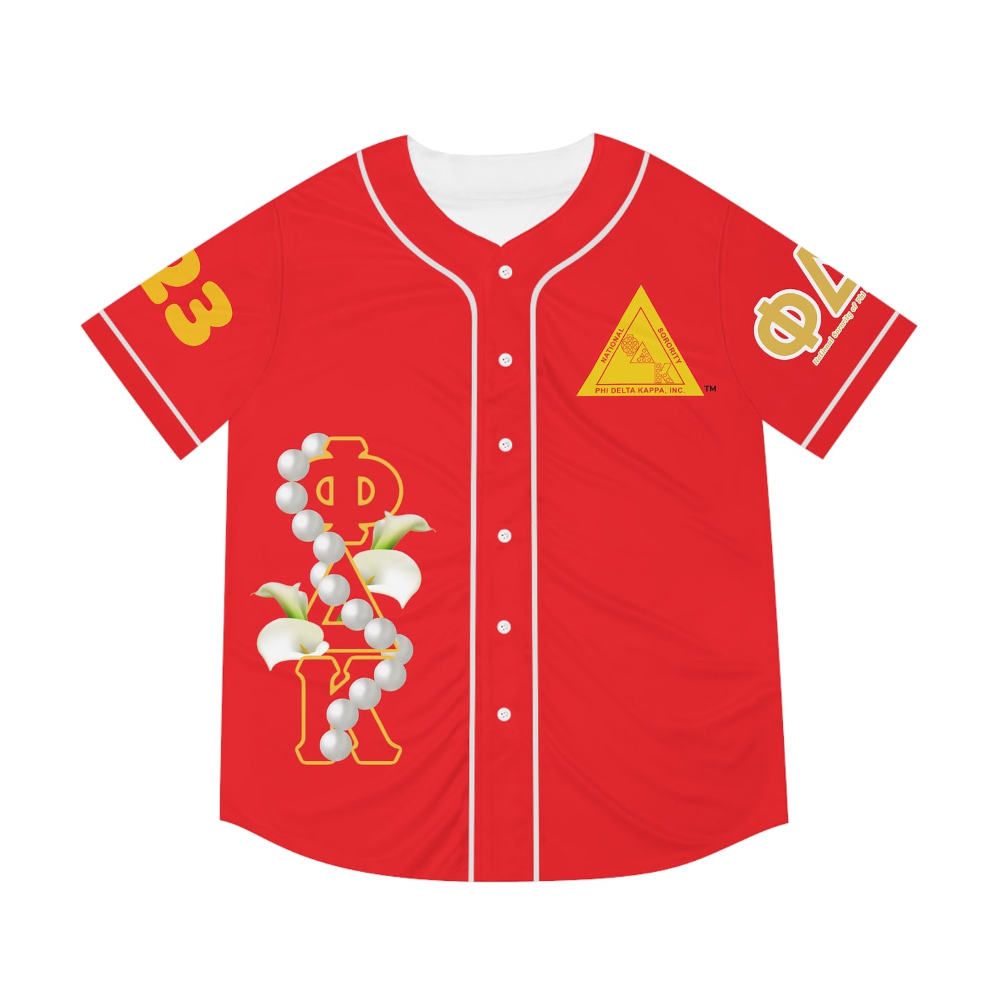 Baseball Jersey Classic Red (AOP) Can be personalized (Use sizing chart for best fit)