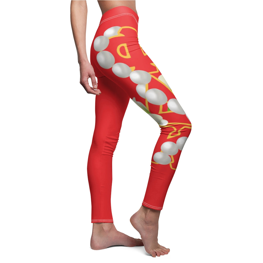 Women's  Casual Leggings Red