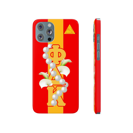 Barely There Phone Cases Red and Gold 1