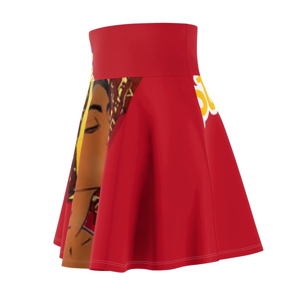 Women's Skater Skirt Deep Red