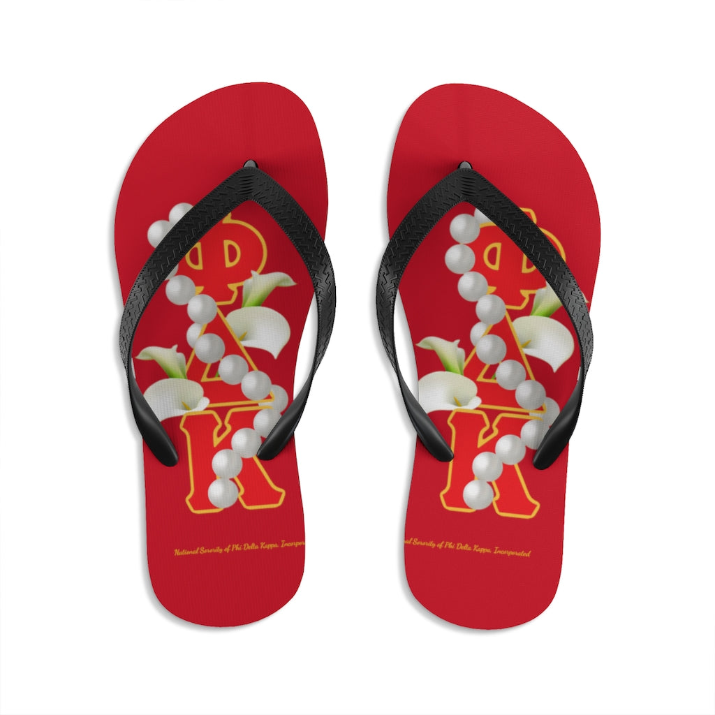 Unisex Flip-Flops Red