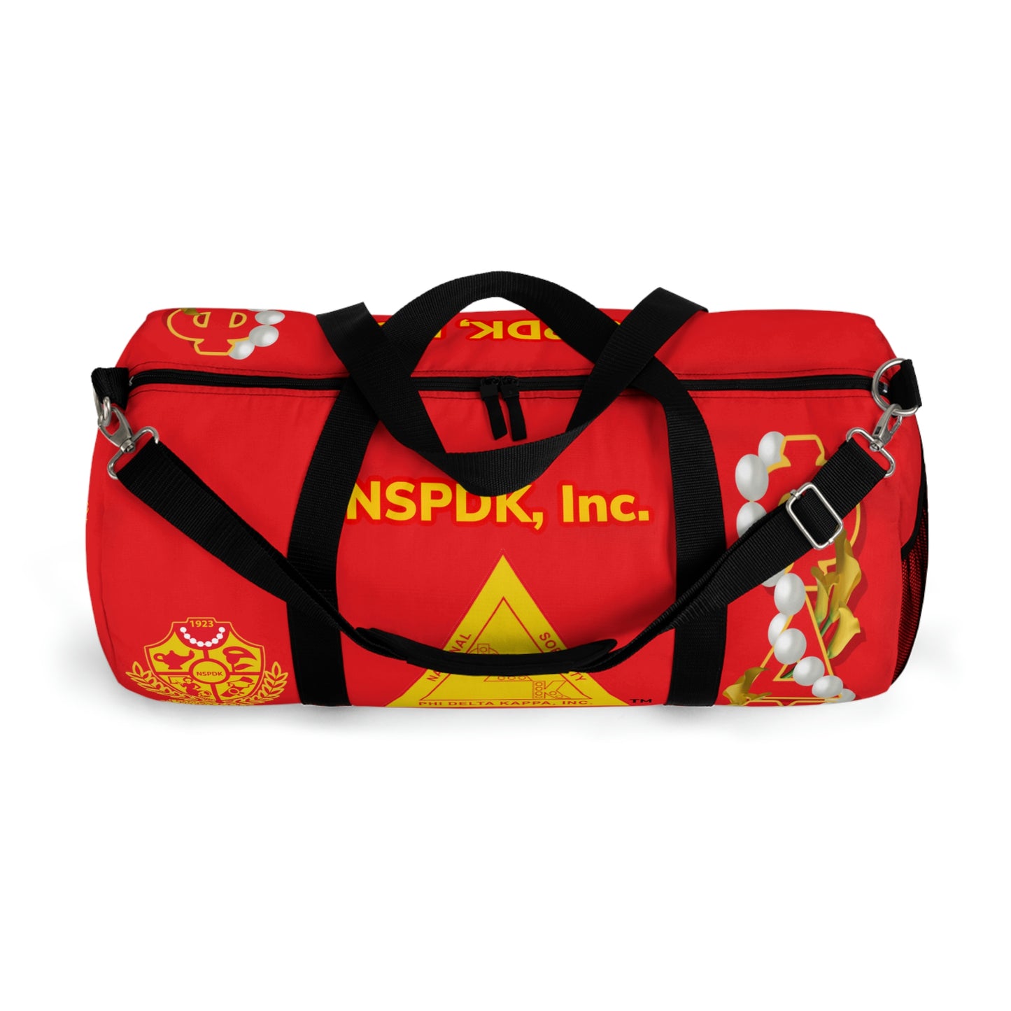 Classic Duffel Bag Red (Can be personalized)