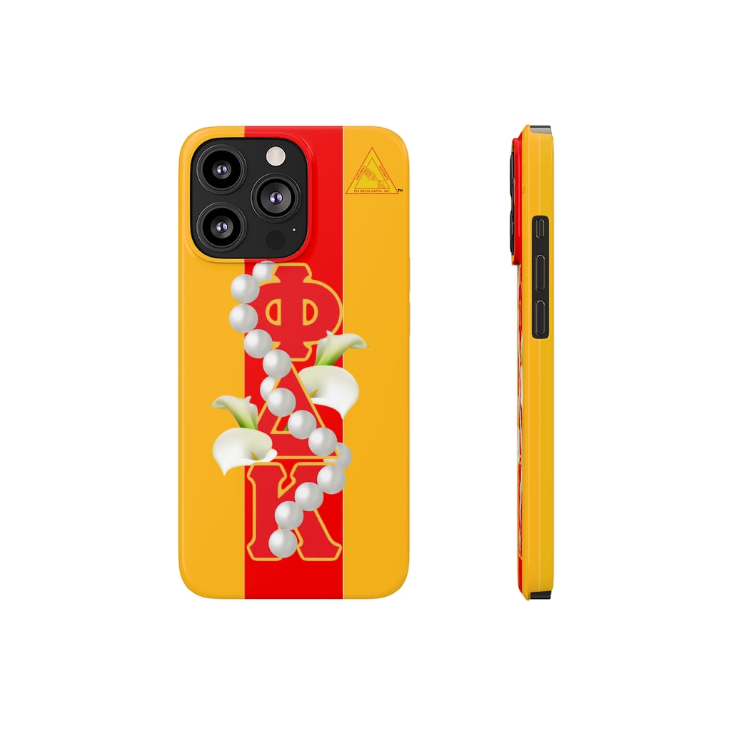 Barely There Phone Cases Red and Gold 2