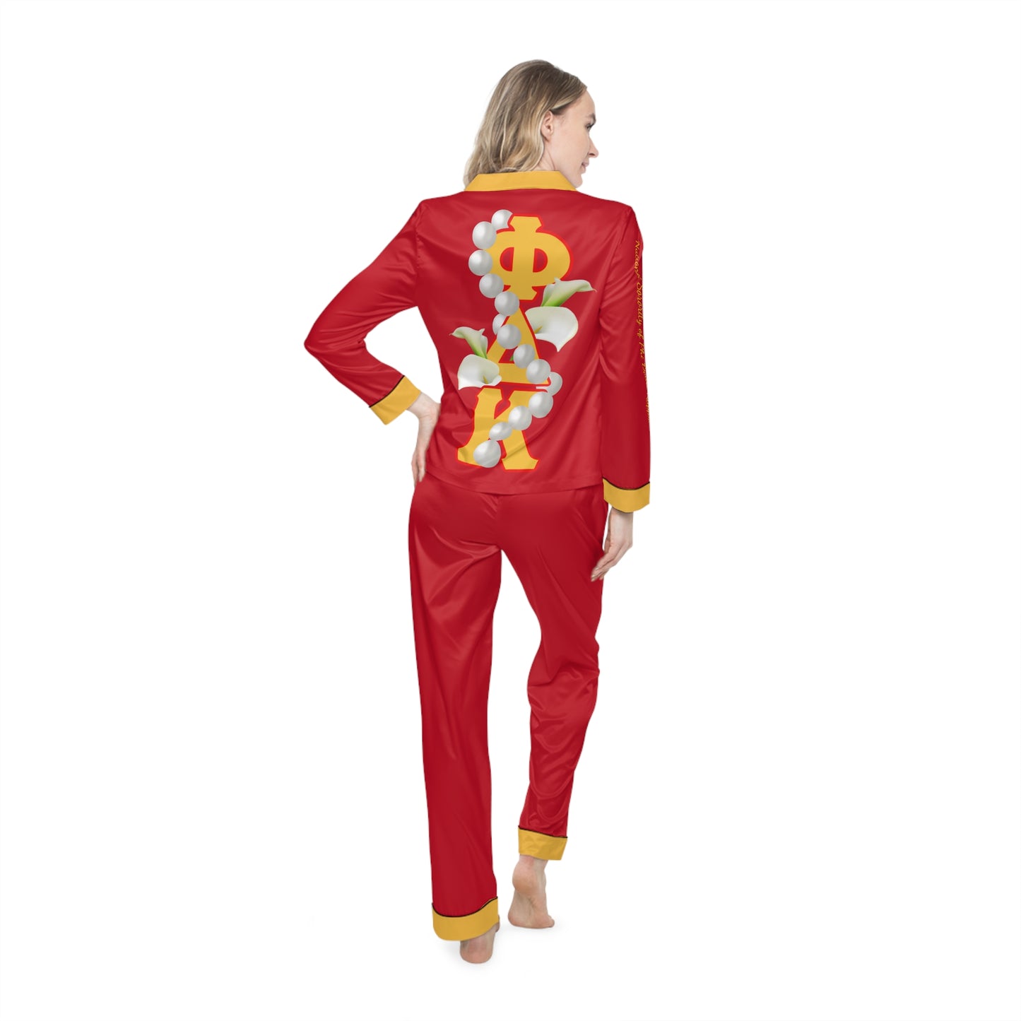 Women's Satin Pajamas (AOP)