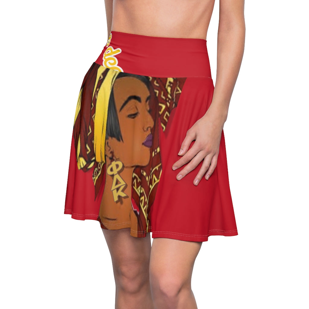 Women's Skater Skirt Deep Red