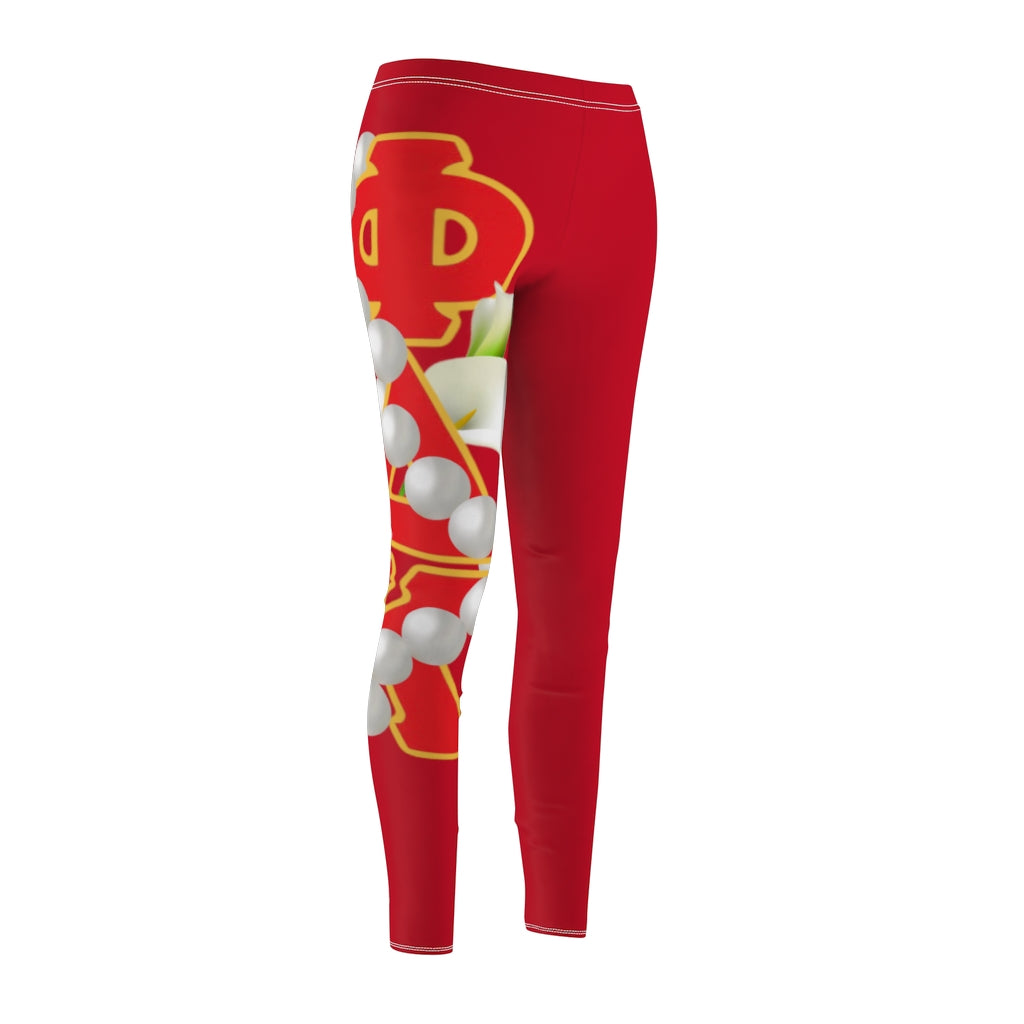 Women's Casual Leggings Dark Red