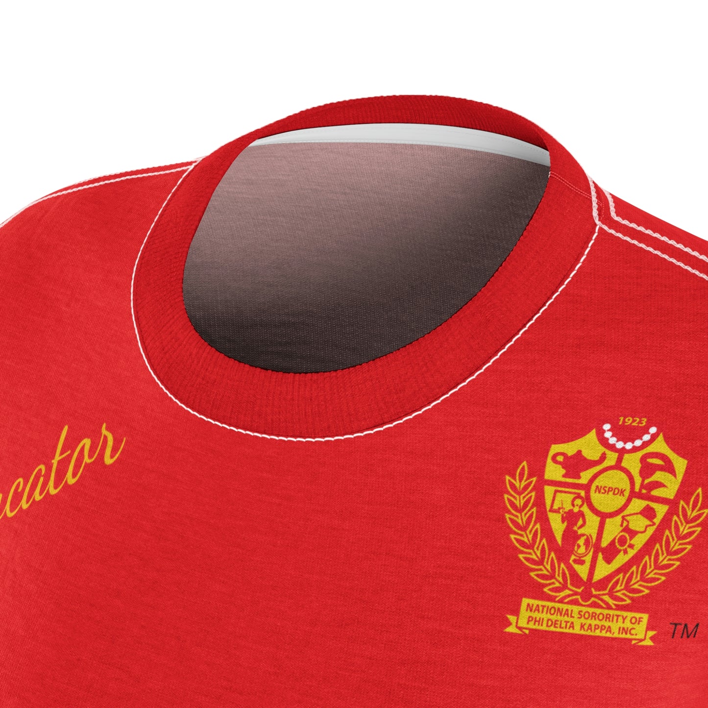 Women's AOP Popular Quote Tee Red 4