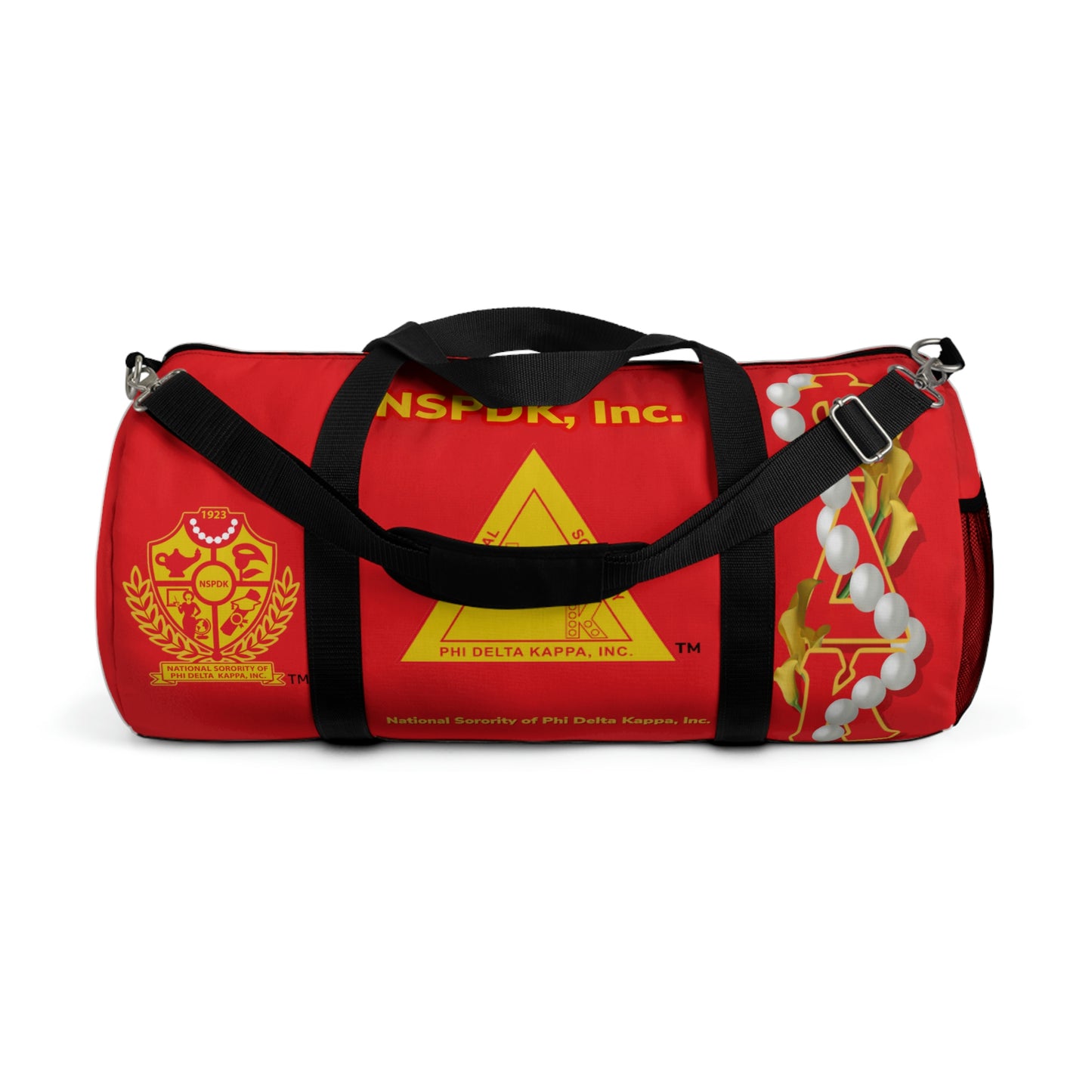 Classic Duffel Bag Red (Can be personalized)