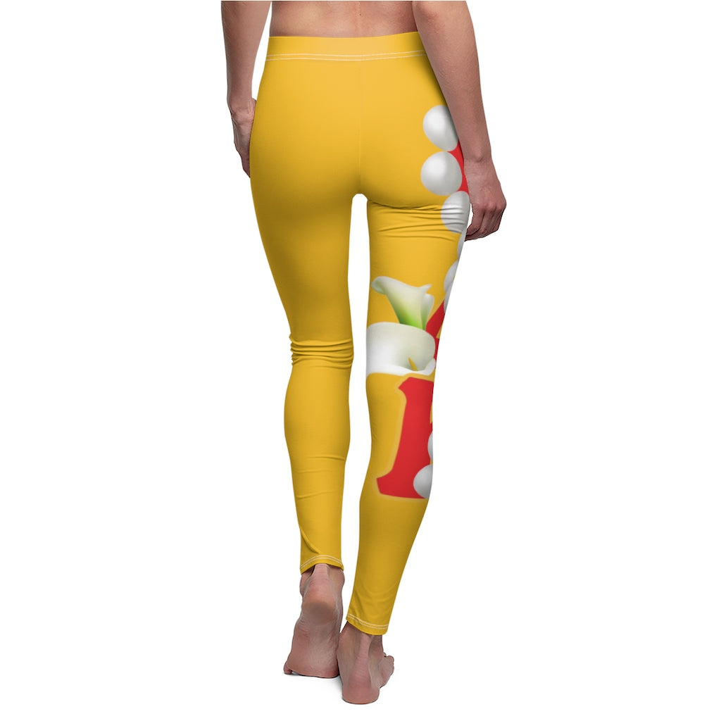 Women's Casual Leggings Yellow