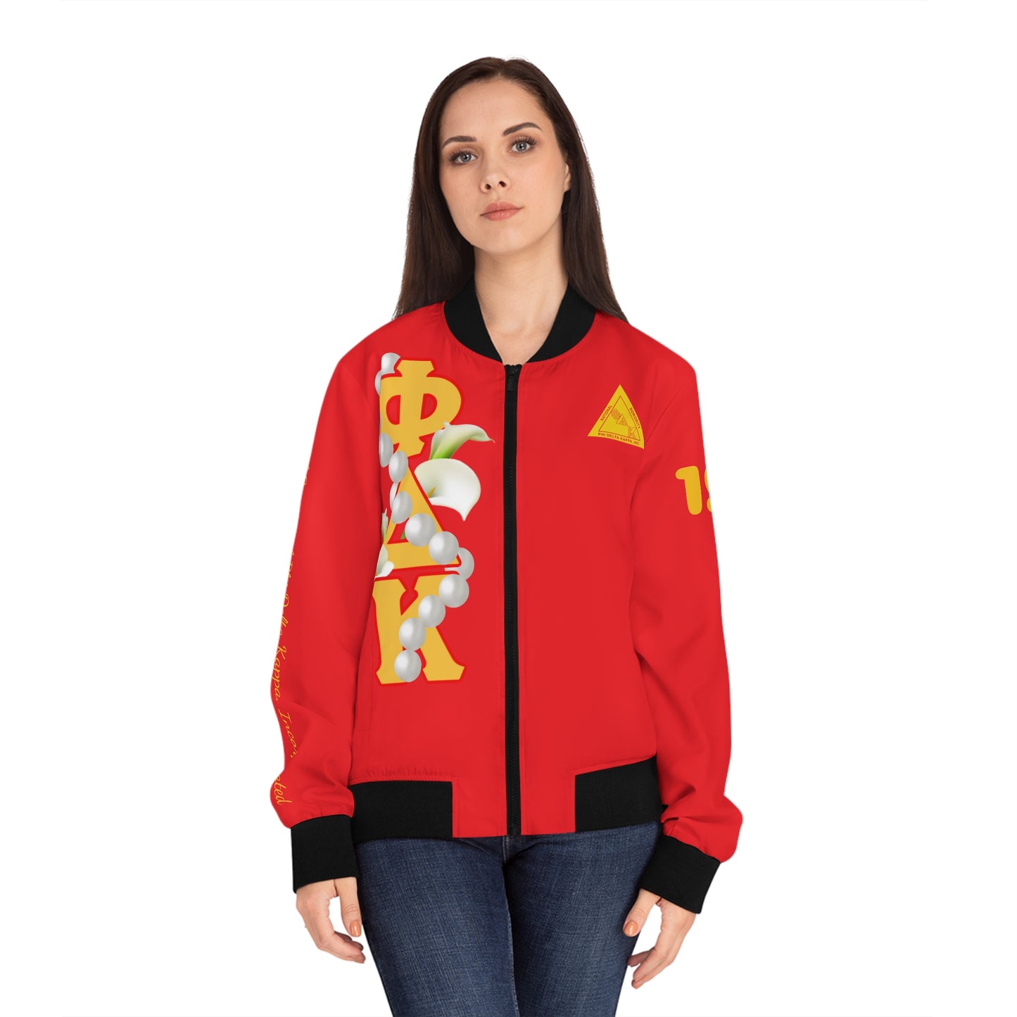 Women's Bomber Jacket Classic (AOP) Can be personalized