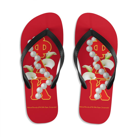 Unisex Flip-Flops Red