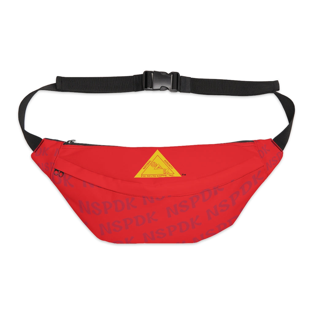 Large Fanny Pack Red Print