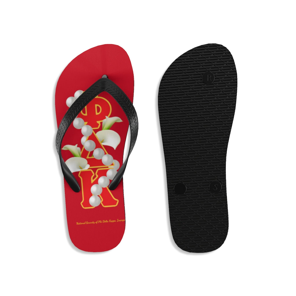 Unisex Flip-Flops Red