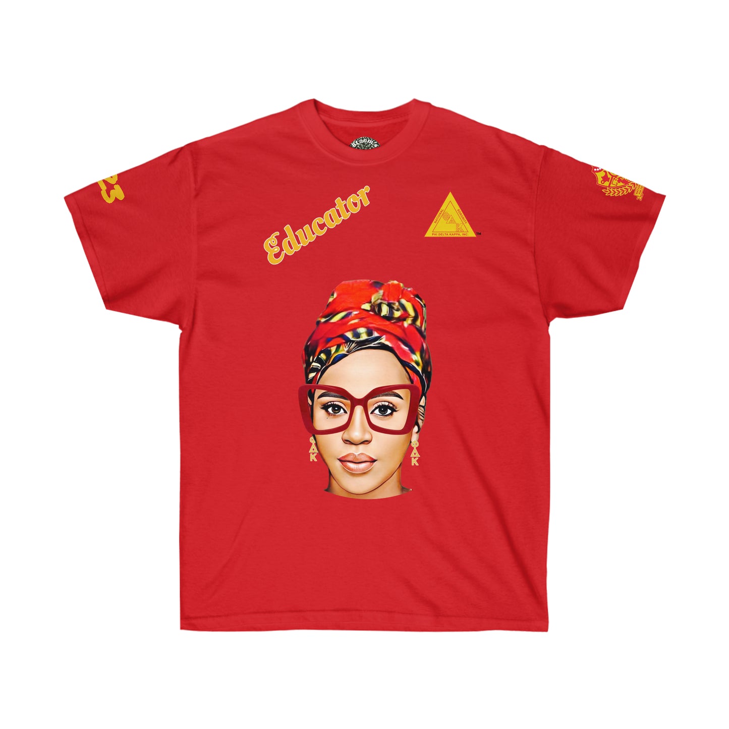 Educator Cross Tee Red