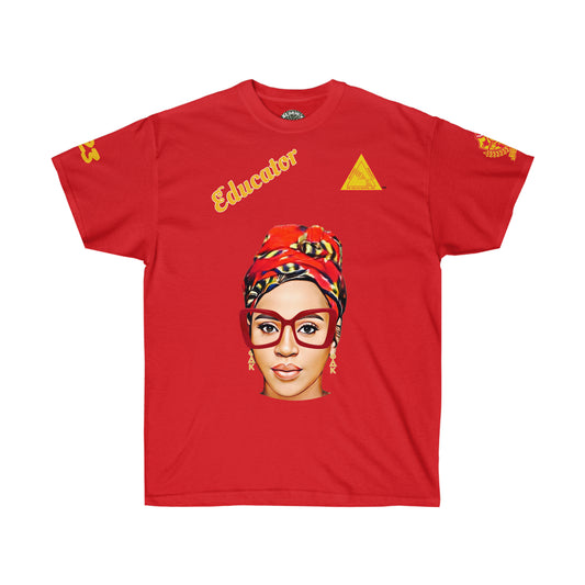 Educator Cross Tee Red