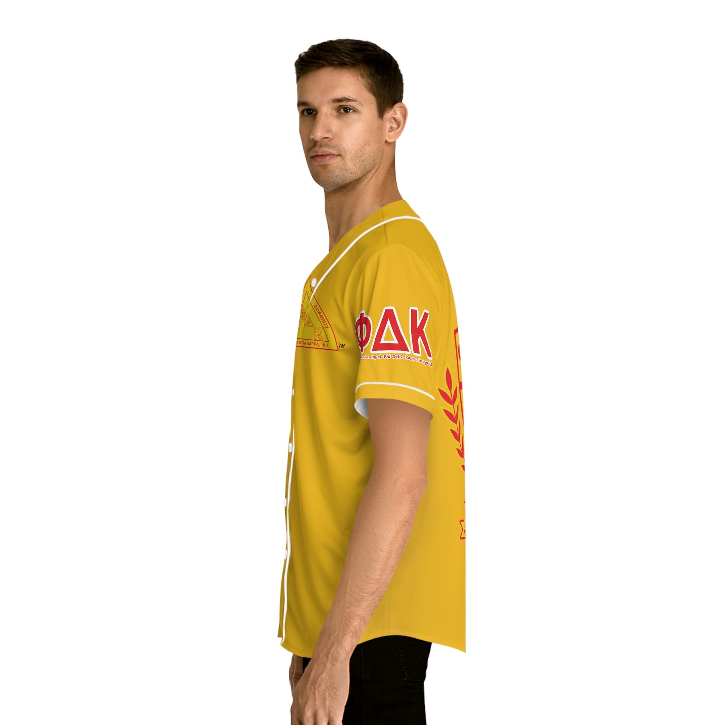 Baseball Jersey Yellow Shirt  (AOP) (Use sizing chart for best fit)