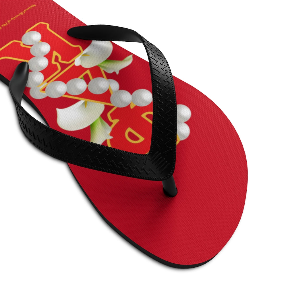 Unisex Flip-Flops Red