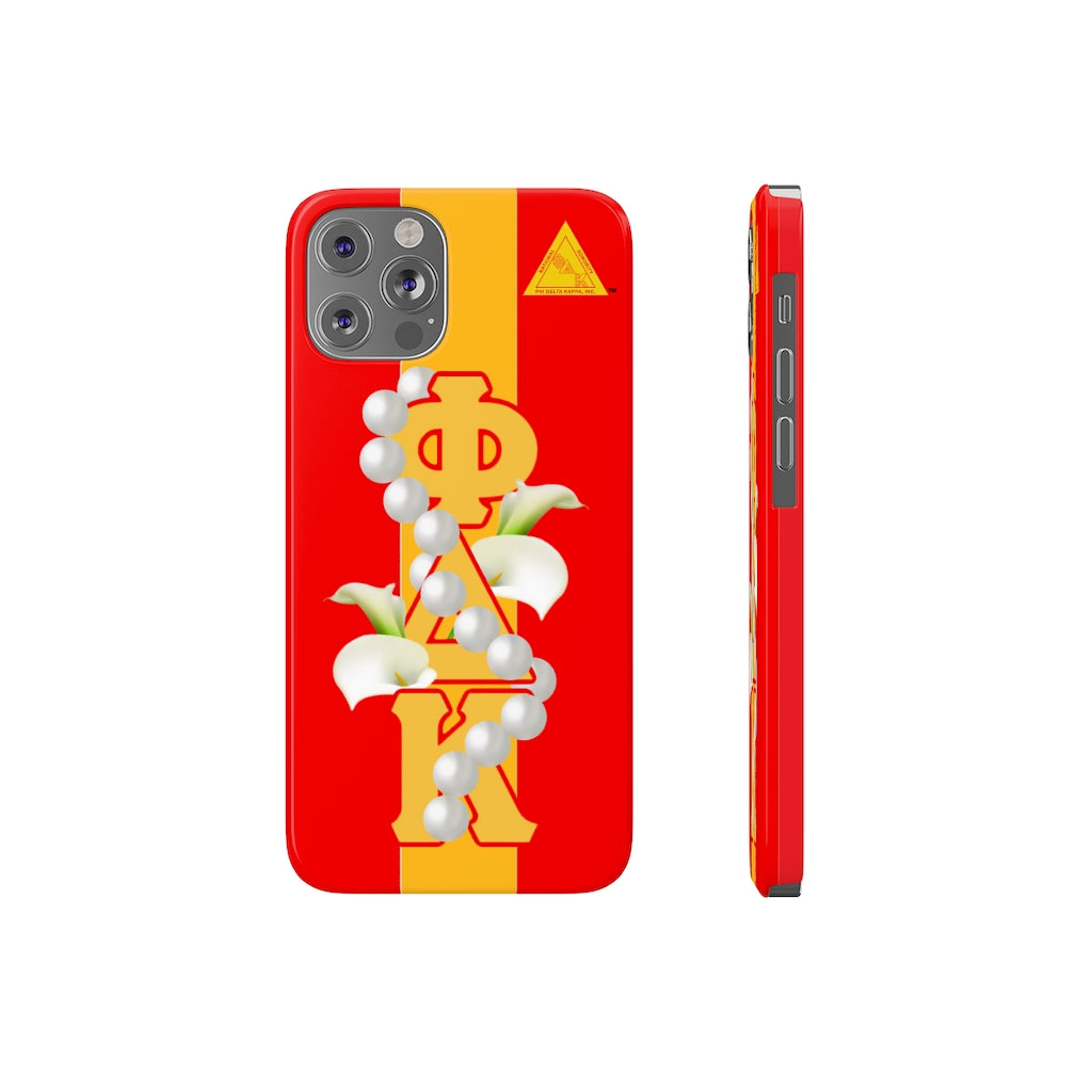 Barely There Phone Cases Red and Gold 1