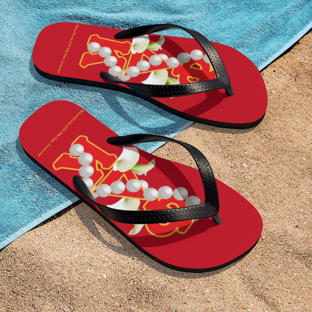 Unisex Flip-Flops Red