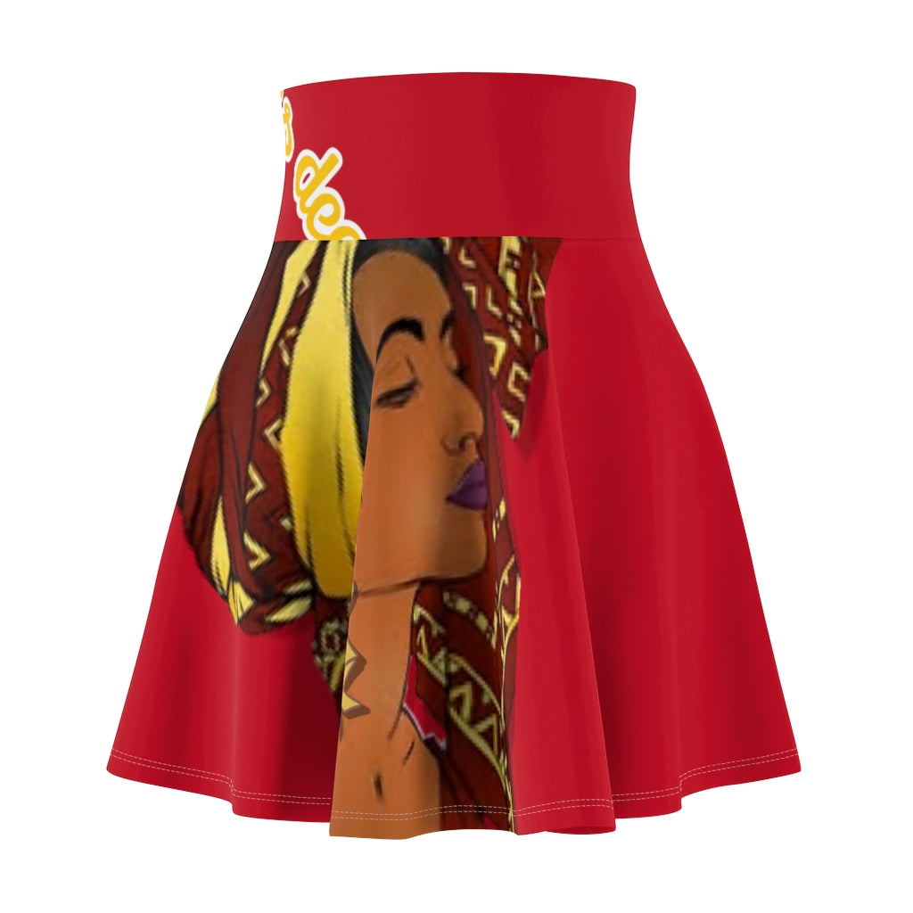 Women's Skater Skirt Deep Red