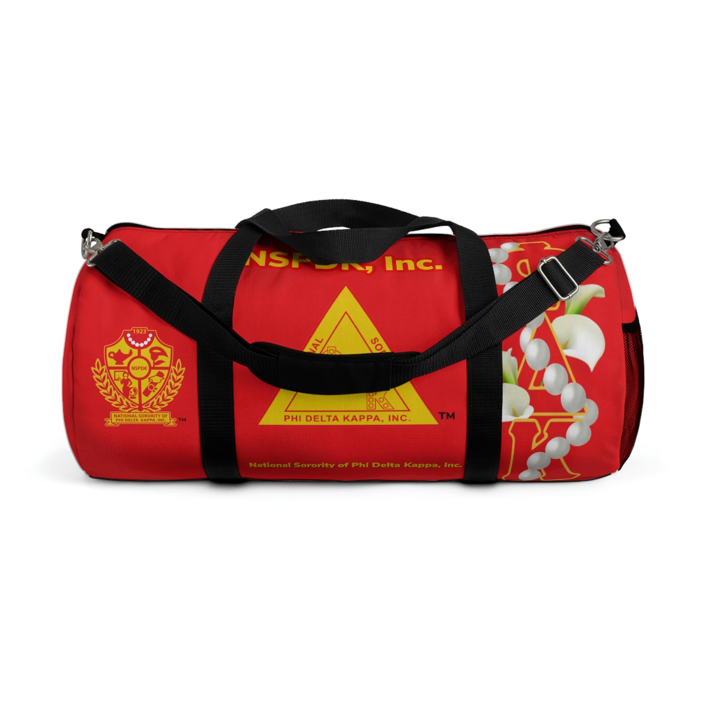 Classic Duffel Bag Red 2 (Can be personalized)
