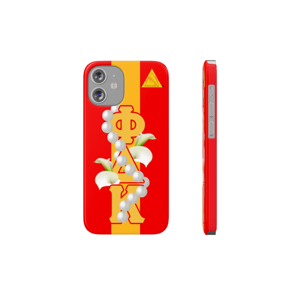 Barely There Phone Cases Red and Gold 1