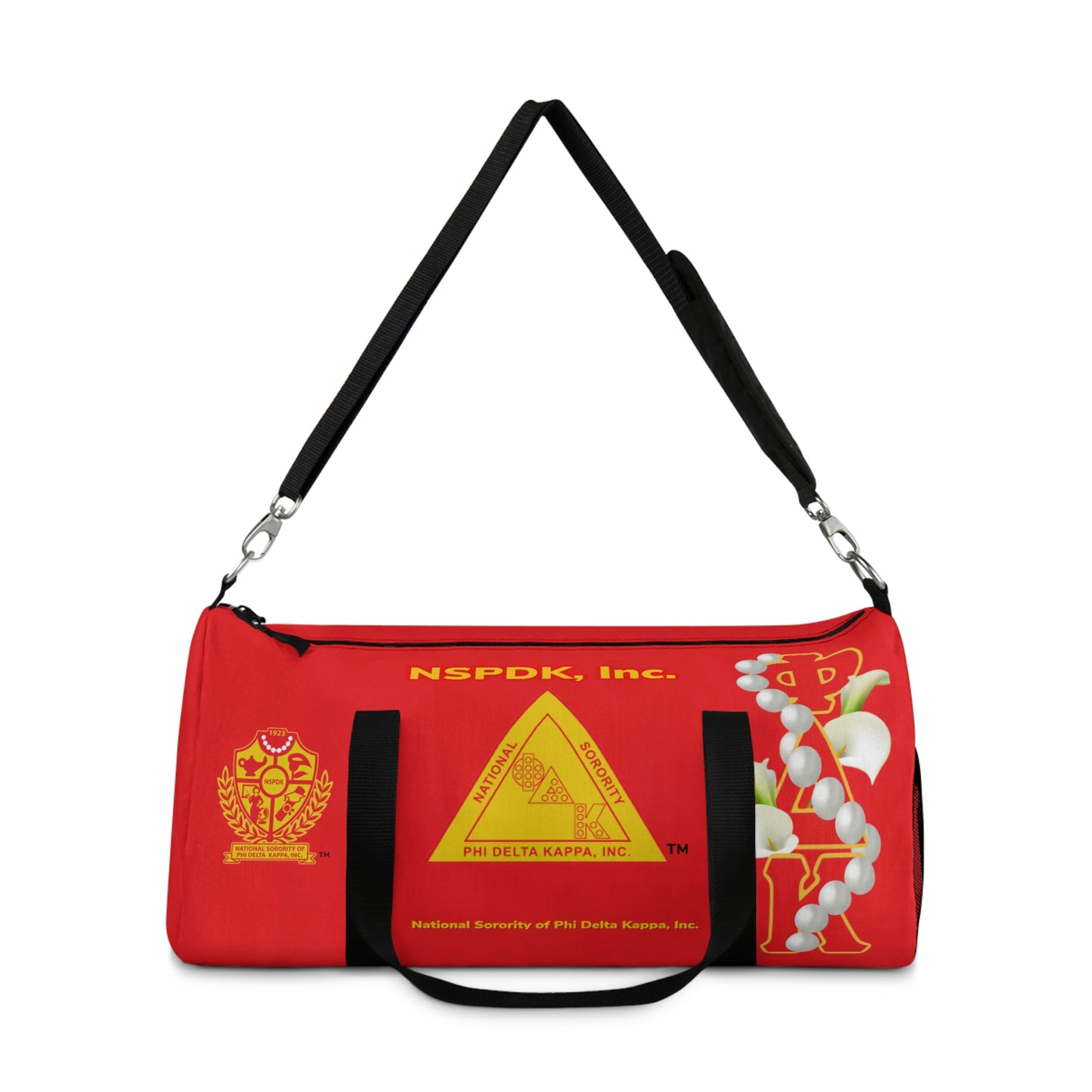 Classic Duffel Bag Red 2 (Can be personalized)
