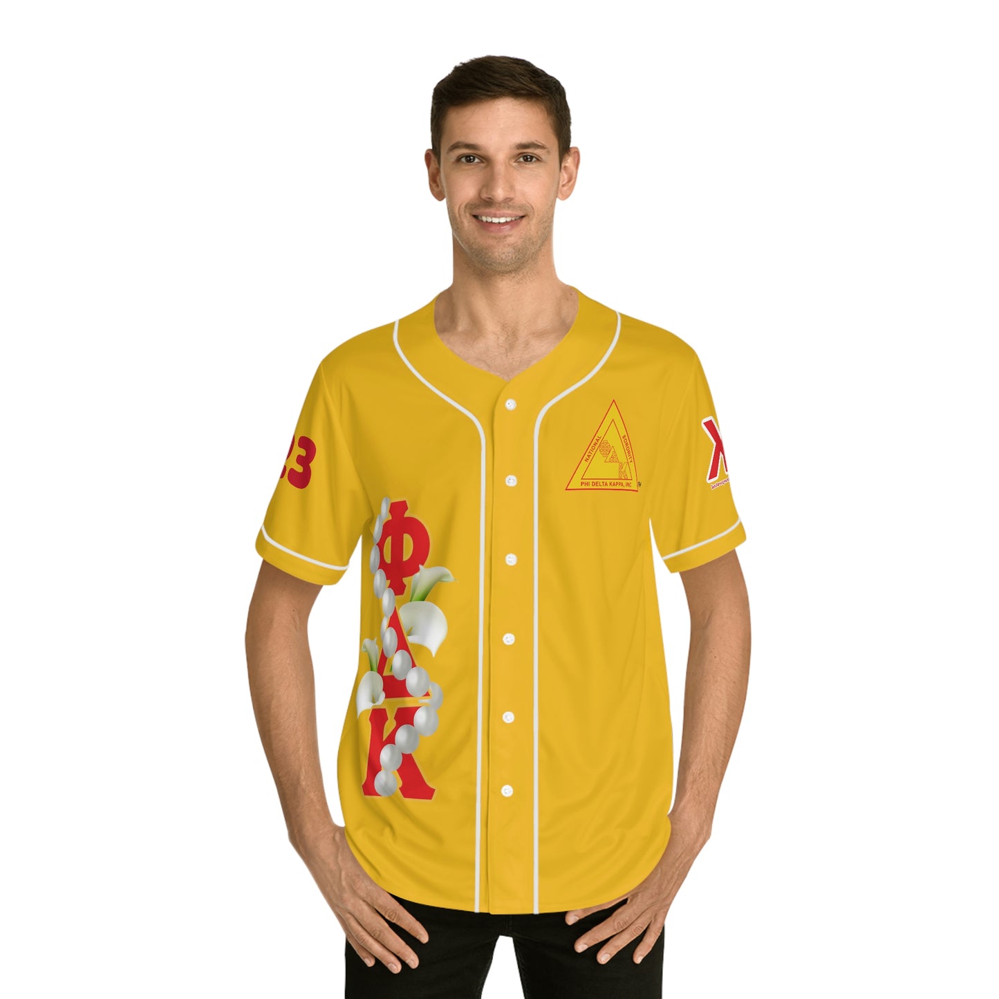 Baseball Jersey Yellow Shirt  (AOP) (Use sizing chart for best fit)