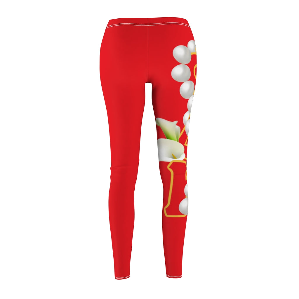 Women's  Casual Leggings Red