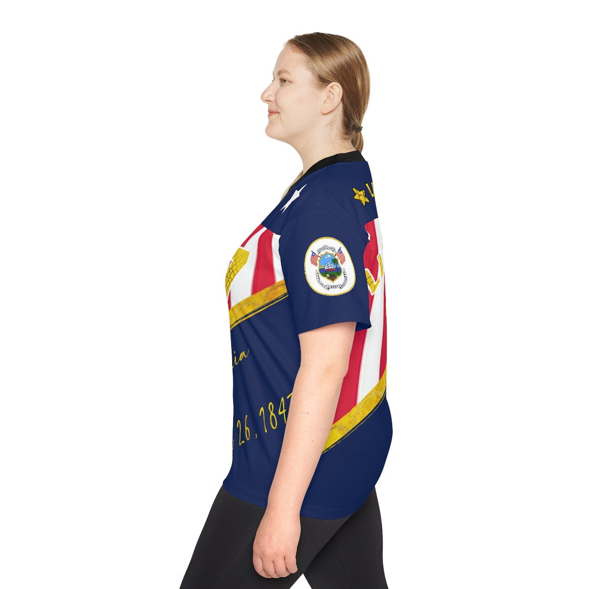 Liberia  Unisex Football Jersey (AOP)