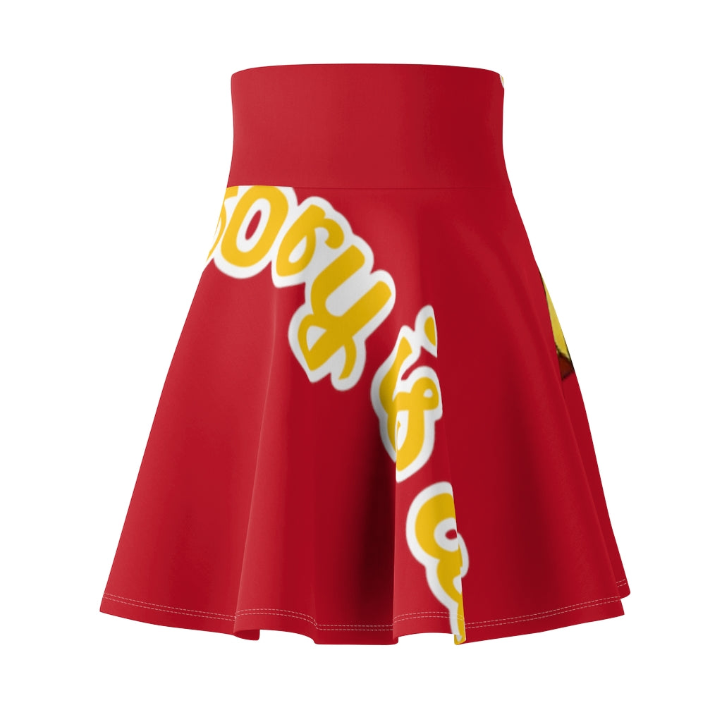 Women's Skater Skirt Deep Red