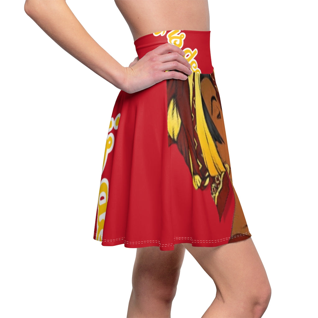 Women's Skater Skirt Deep Red