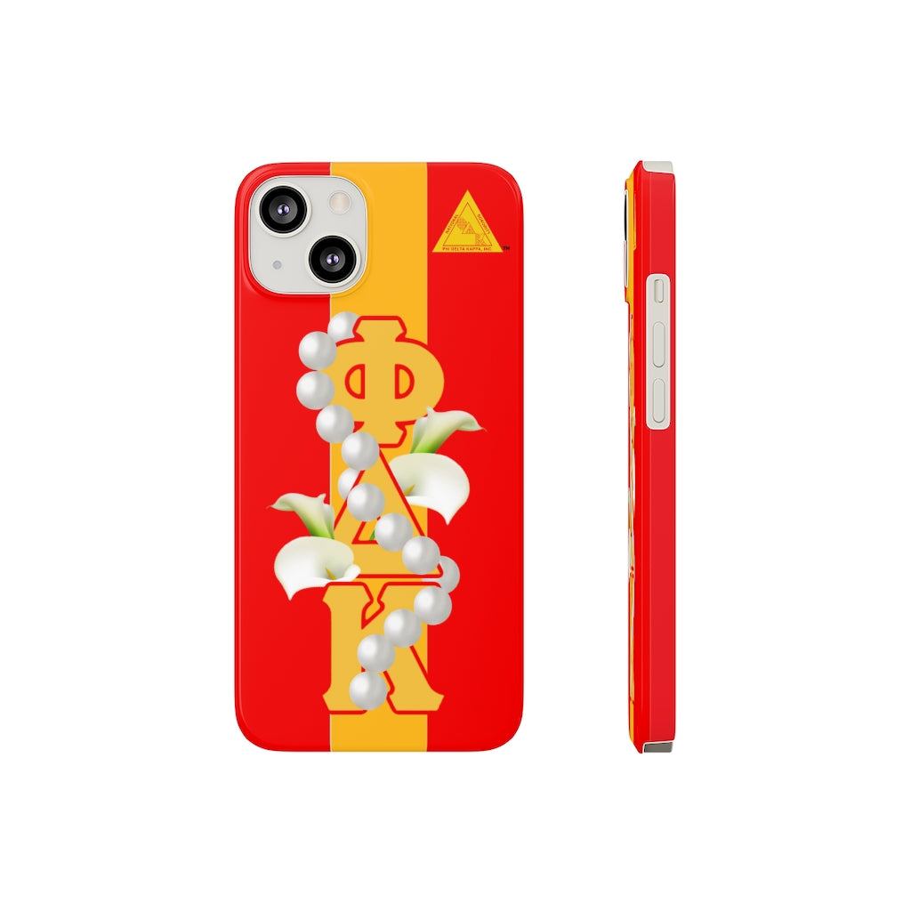 Barely There Phone Cases Red and Gold 1