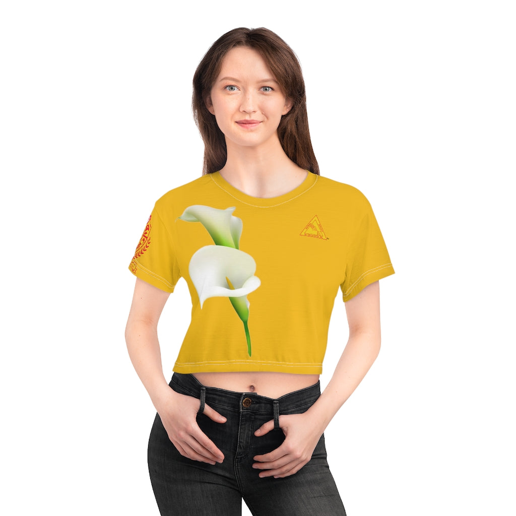 Calla Lily Love Crop Tee