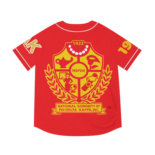 Baseball Jersey Classic Red  (AOP) Can be personalized (Use sizing chart for best fit)