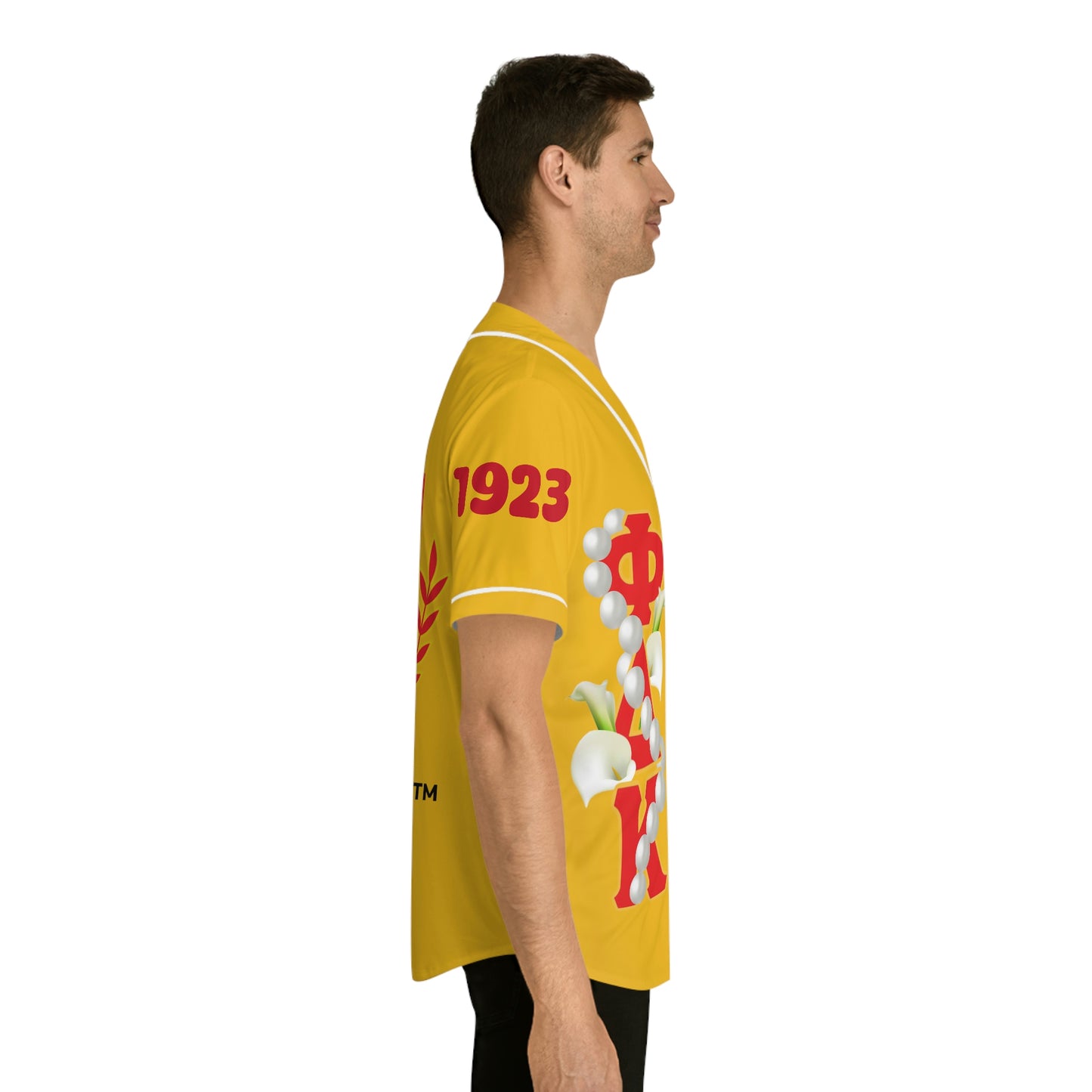 Baseball Jersey Yellow Shirt  (AOP) (Use sizing chart for best fit)