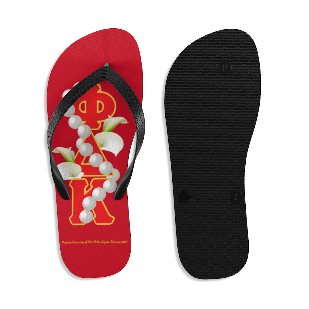 Unisex Flip-Flops Red