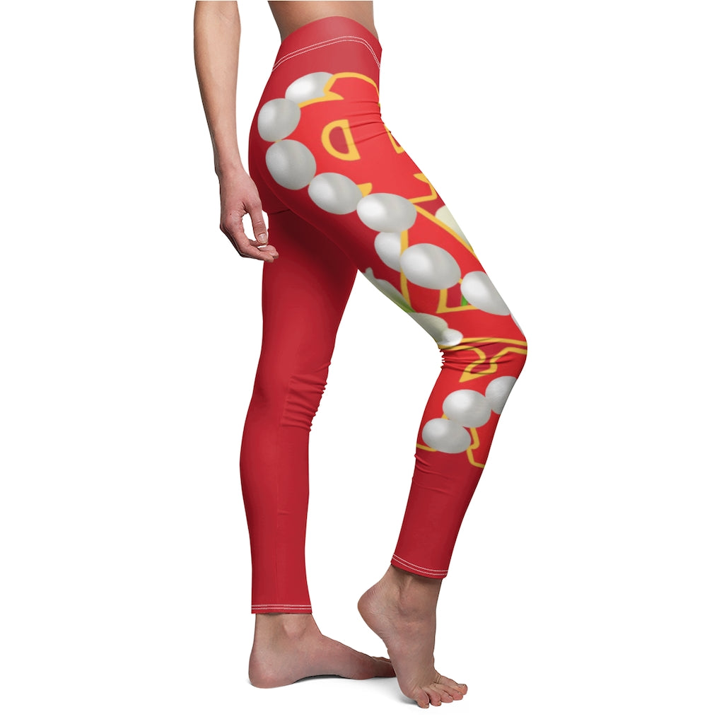 Women's Casual Leggings Dark Red