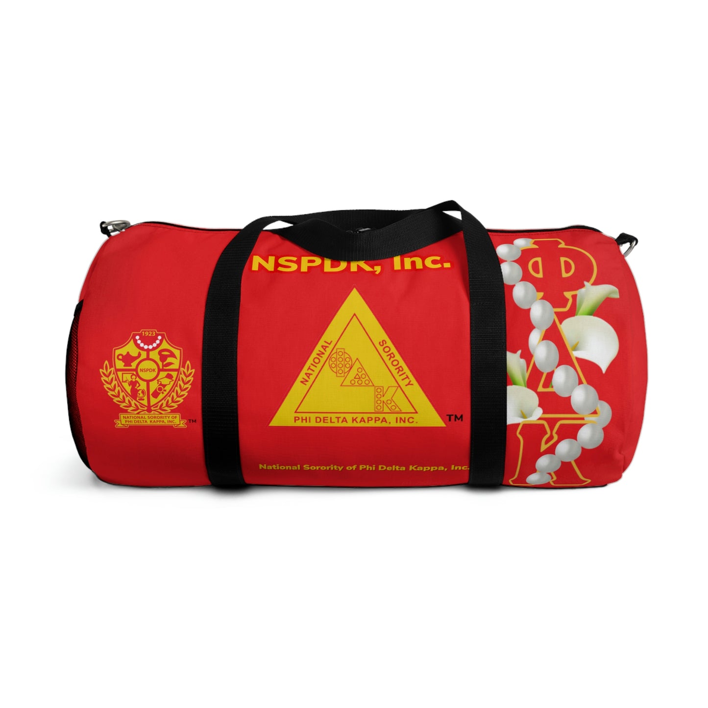 Classic Duffel Bag Red 2 (Can be personalized)