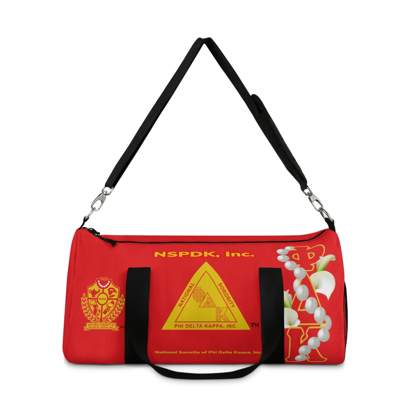 Classic Duffel Bag Red 2 (Can be personalized)