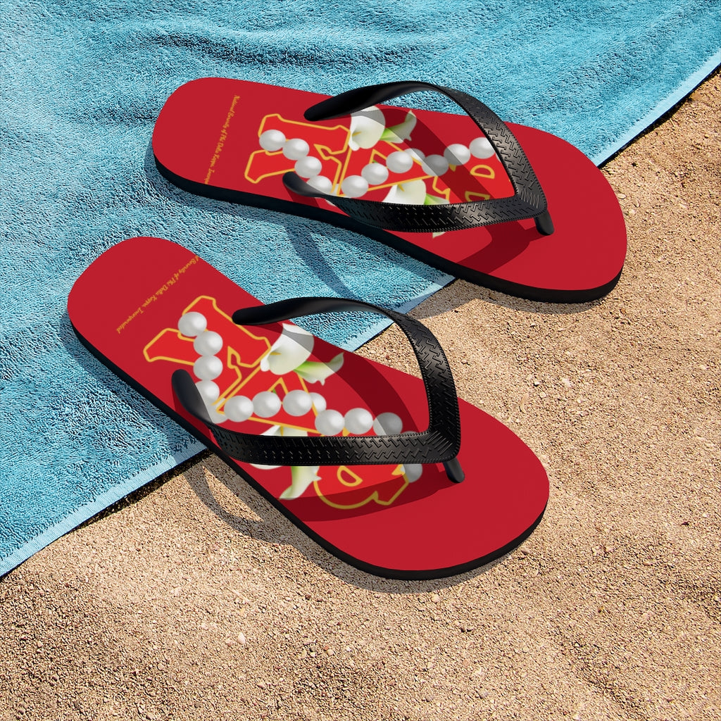 Unisex Flip-Flops Red